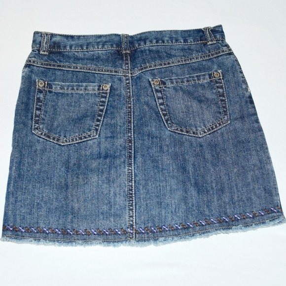 NEW Gymboree Frayed Denim Jean Skirt/Skort w/Adj. Waist & Built-In Short… - Picture 2 of 12